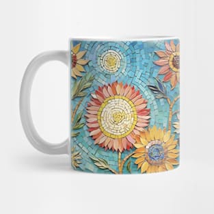 Sunflowers in Mosaic: Van Gogh's Radiant Bloom Mug